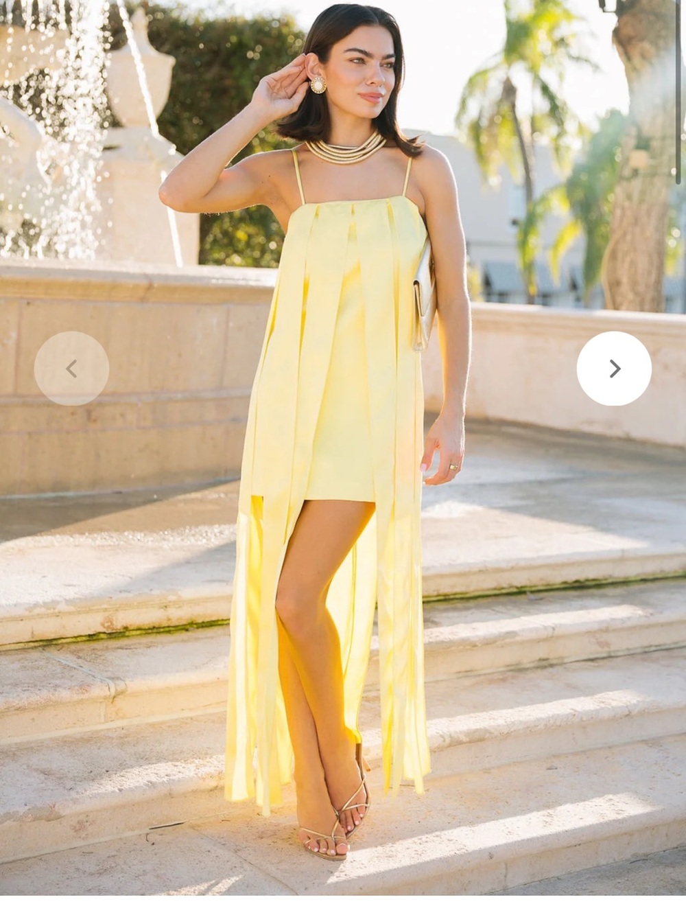 Cocolilly’s Yellow Fringe Dress